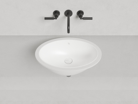 Раковина из искусственного камня S-Stone Salini MAREA 1101209M 60х40 встраиваемая цвет белый без отверстий под смеситель